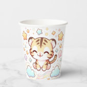 Fun Tiger Baby Duschpapier Pappbecher (Vorderseite)