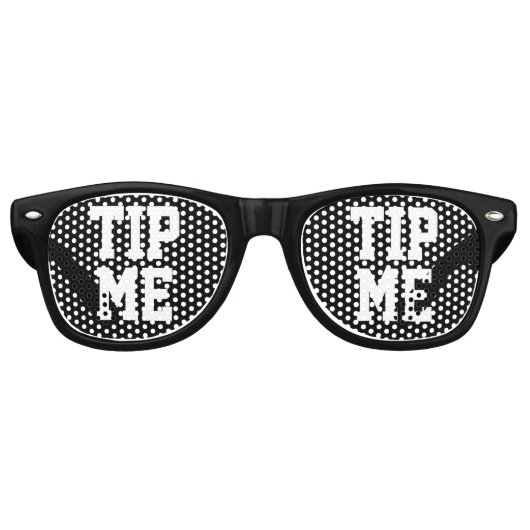 Fun Tip Me Barkeeper Party Black Partybrille (Vorderseite)