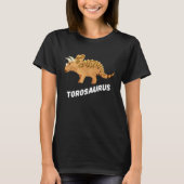 Fun Torosaurus Dinosaur T-Shirt (Vorderseite)