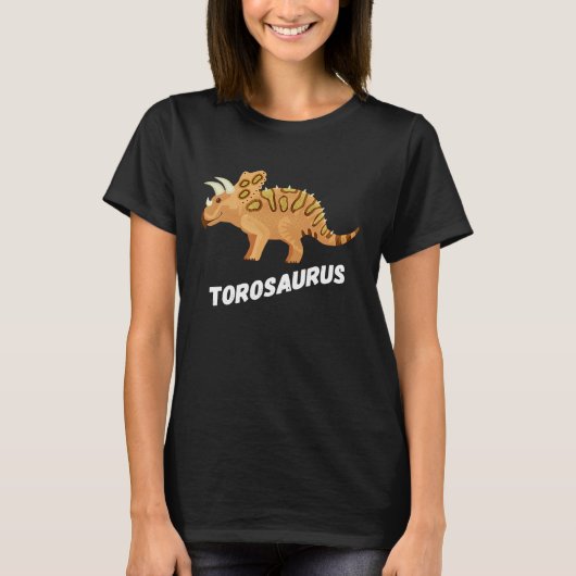 Fun Torosaurus Dinosaur T-Shirt (Vorderseite)