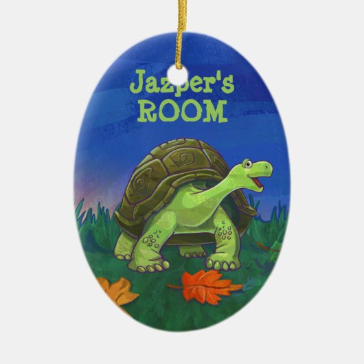 Fun Tortoise Personalisiert Room Ornament (Vorne)