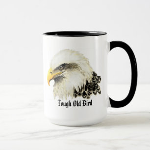 Fun "Tough old Bird" Spaß Bald Eagle Bird Tasse