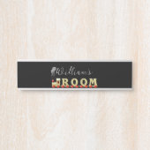 Fun Train Room Boy's Wall Türschild (Vorderseite )