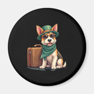 Fun TravDog mit Beutel Grafik für Koffer Lo Magnet