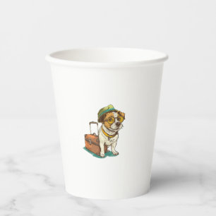 Fun TravDog mit Beutel Grafik für Koffer Lo Pappbecher
