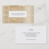 Fun Trendy Funkelnd Gold Sequins Beauty Visitenkarte (Vorne/Hinten)