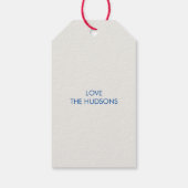 Fun Trendy Happy Holidays Ski Resort Geschenkanhänger (Rückseite)