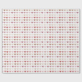 Fun Trendy Heart Pattern Valentinstag Geschenkpapier (Flach)