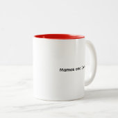 Fun Trendy Mamas and Coffee® Signature mug Zweifarbige Tasse (VorderseiteRechts)