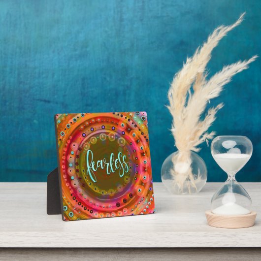 Fun Trendy Modern Furchtlos farbig Fotoplatte (InSitu)