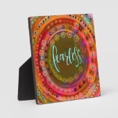 Fun Trendy Modern Furchtlos farbig Fotoplatte (Vorderseite)