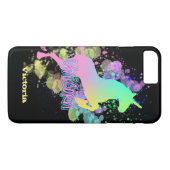 Fun Trendy Rainbow Unicorn Personalisiert Case-Mate iPhone Hülle (Rückseite (Horizontal))