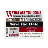 Fun & Trendy "Save the Date" Hochzeit Magnet (Horizontal)