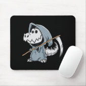 Fun TRex Skeleton Dino Grim Sensenmann Dinosaur Ha Mousepad (Mit Mouse)
