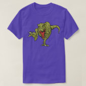 Fun TRex Zeichnend T-Shirt (Design vorne)