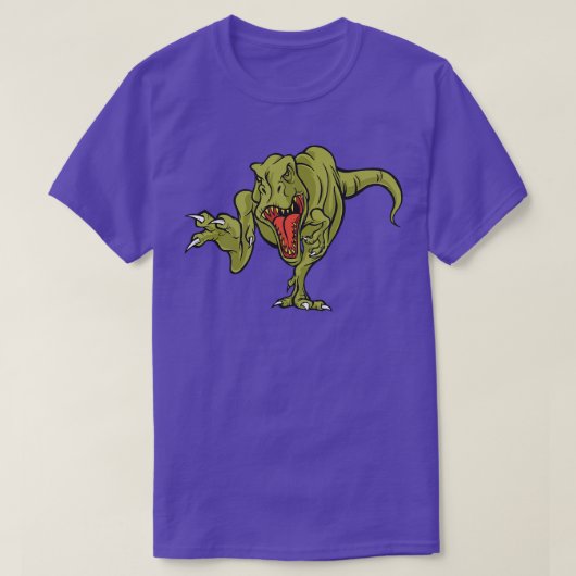 Fun TRex Zeichnend T-Shirt (Design vorne)