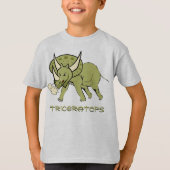 Fun Triceratops Dino T-Shirt (Vorderseite)