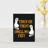 Fun Trick oder Treat duften meine Füße Halloween Karte (Gelbe Blume)