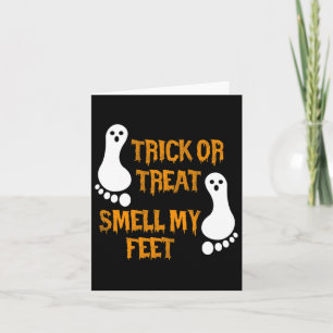 Fun Trick oder Treat duften meine Füße Halloween Karte