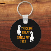 Fun Trick oder Treat duften meine Füße Halloween Schlüsselanhänger (Vorderseite)