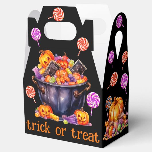 Fun Trick oder Treat Halloween Geschenkschachtel (Geöffnet)