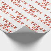Fun Trick oder Treat Halloween Wrapping Paper Geschenkpapier (Ecke)