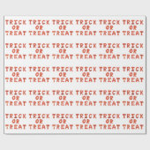 Fun Trick oder Treat Halloween Wrapping Paper Geschenkpapier (Flach)