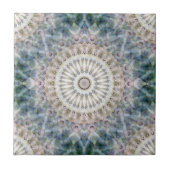 Fun Trippy Hippy Psychedelic Fraktal Kaleidoskop Fliese (Vorderseite)