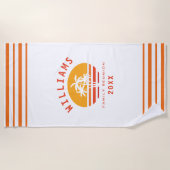 Fun Tropical Beach Summer Vacacation Family Wieder Strandtuch (Vorderseite)