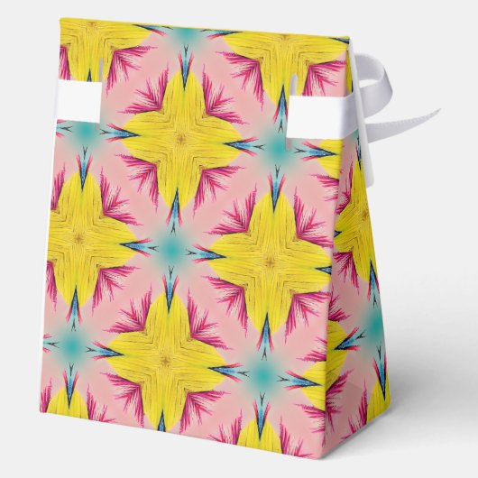 Fun Tropical Bright Boho Aloha Geschenkschachtel (Rückseite)