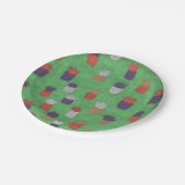Fun Tropical Pineapepaper-Teller Pappteller (Schrägansicht)