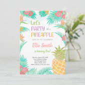 Fun Tropical Summer Party Card für Kinder oder Erw Einladung (Stehend Vorderseite)