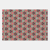 Fun tropisches Gelb und rosa Boho Aloha Geschenkpapier Set (Vorderseite 3)