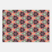 Fun tropisches Gelb und rosa Boho Aloha Geschenkpapier Set (Vorderseite)