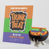 Fun Trunk oder Leckerei Halloween Business Vielen Sockelschild
