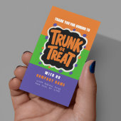 Fun Trunk oder Leckerei Halloween Visitenkarten Visitenkarte