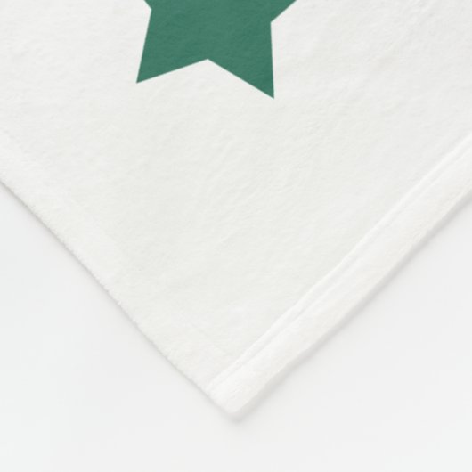 Fun Turf Green White Baseball Print Fleecedecke (Ecke)