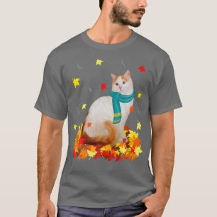 Fun Türkischer Van Erntedank Herbst Cat Lover Gesc T-Shirt