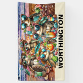 Fun Turtles Ansammlung Banner (Vertikal)