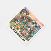 Fun Turtles Ansammlung Serviette (Ecke)