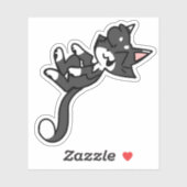 Fun Tuxedo Katze Laptop Sticker (Blatt)