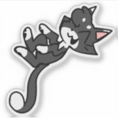 Fun Tuxedo Katze Laptop Sticker (Vorderseite)