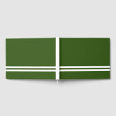 Fun Twin White Bottom Racing Streifen auf dunkelgr Gästebuch (Voll)