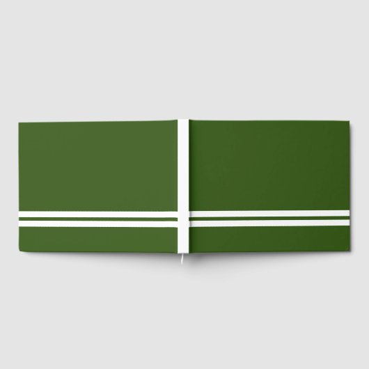 Fun Twin White Bottom Racing Streifen auf dunkelgr Gästebuch (Voll)