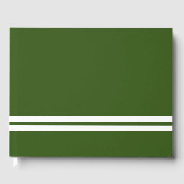 Fun Twin White Bottom Racing Streifen auf dunkelgr Gästebuch