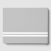 Fun Twin White Bottom Racing Streifen auf hellgrau Gästebuch (Rückseite)