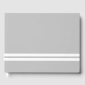 Fun Twin White Bottom Racing Streifen auf hellgrau Gästebuch (Vorderseite)