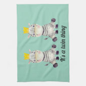 Fun Twin Zebra Geschirrtuch (Vertikal)