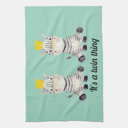 Fun Twin Zebra Geschirrtuch (Vertikal)