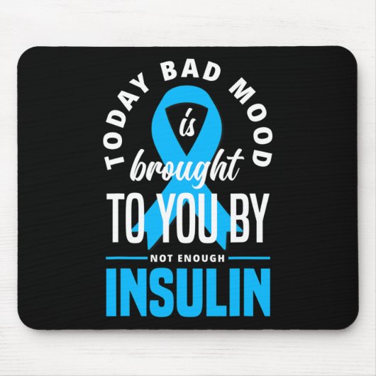 Fun Typ 1 Diabetes T1d Krieger Fun Diabetes Mousepad (Vorne)
